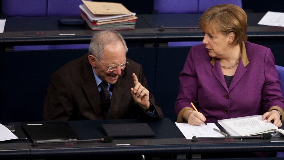 Schaeuble - Merkel